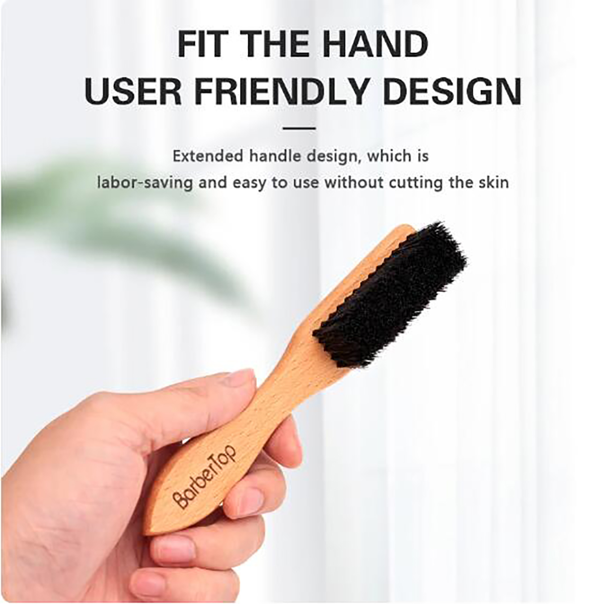 Grooming Men'S Hair - Barbershop Wooden Handle Boar Bristle Beard
