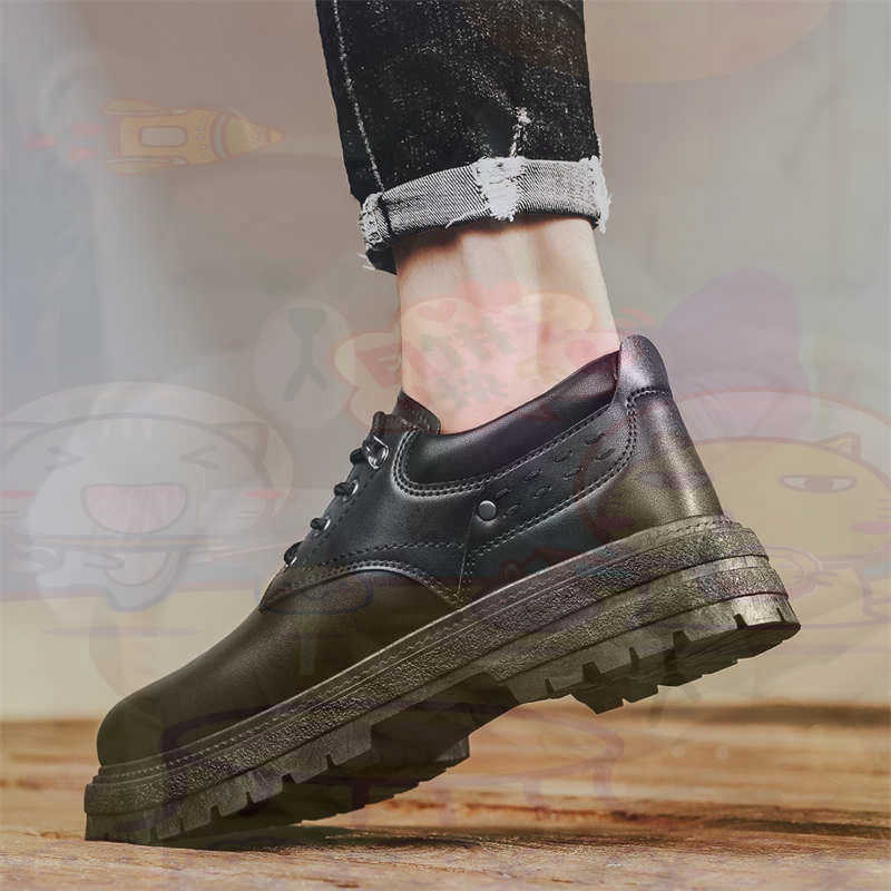Men'S Grooming Lounge - Dark Natural Leather Fashion Trainers Tennis