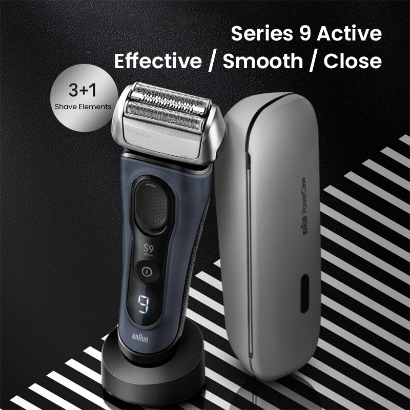 Men Grooming Products For Face - Braun S9 Active 9023s Electric Shaver