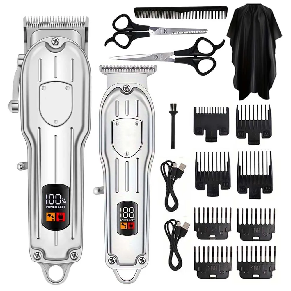 Men Grooming Home - Electric Hair Clipper Display Digital Multifunctional