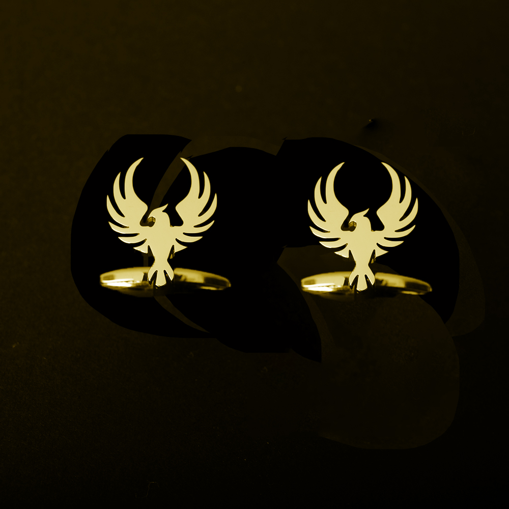 Men'S Grooming For Engagement - Stainless Steel Men Cufflinks Vintage Phoenix