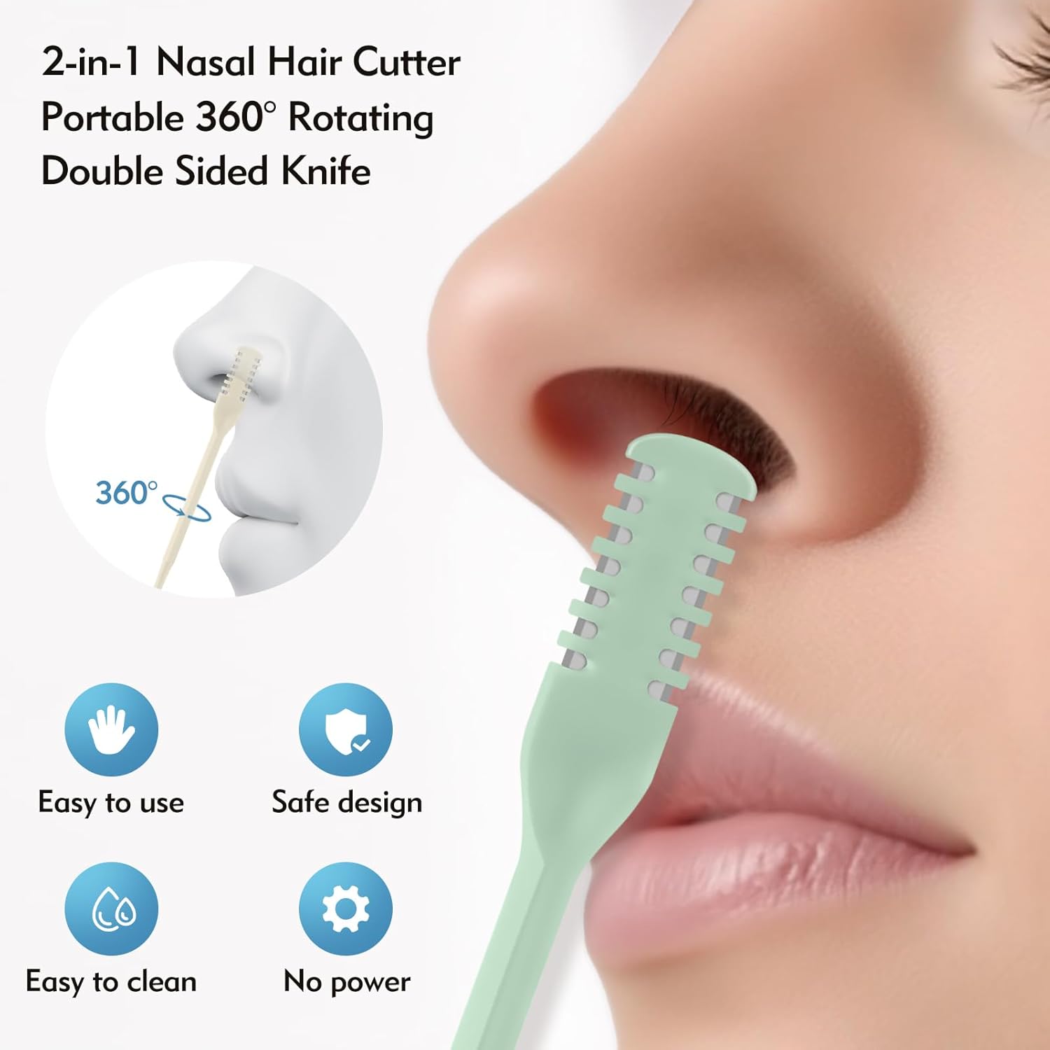 5/20/50Pcs 2-in-1 Nasal Cutter - Grooming Men'S Hair review and price