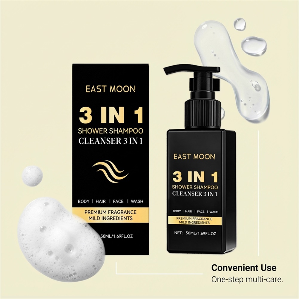 50ml 3 In 1 Shampoo Face Clean - Face Wash Mens review and price