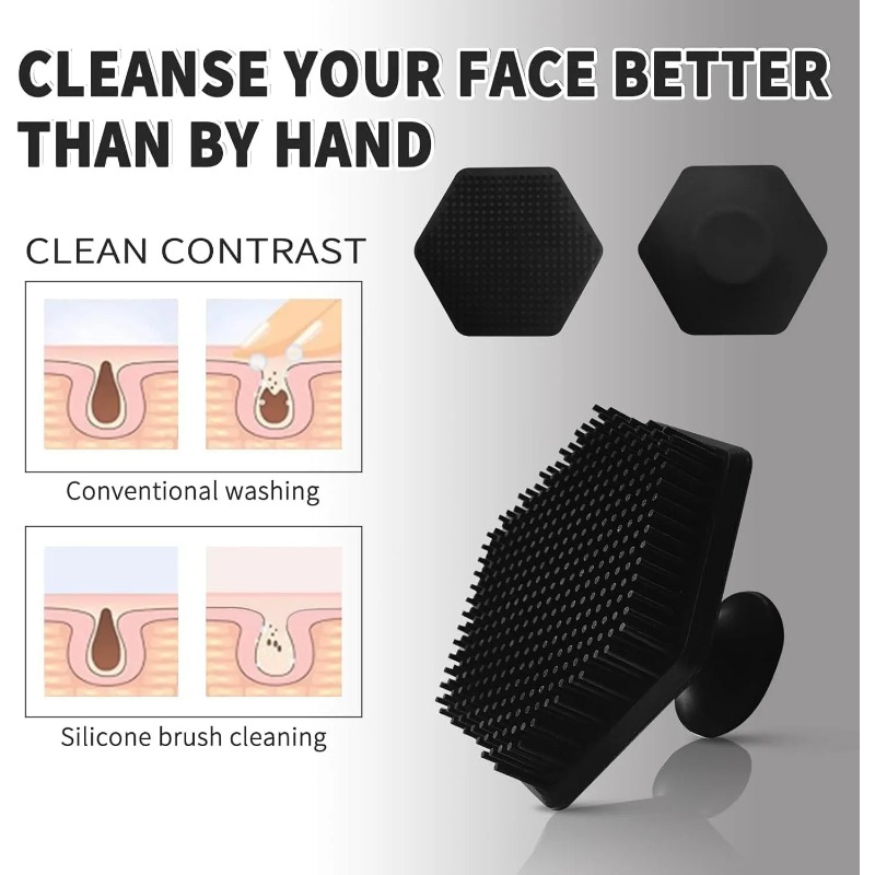 1 Silicone Facial Cleaning Bru - Grooming Men'S Hair review and price