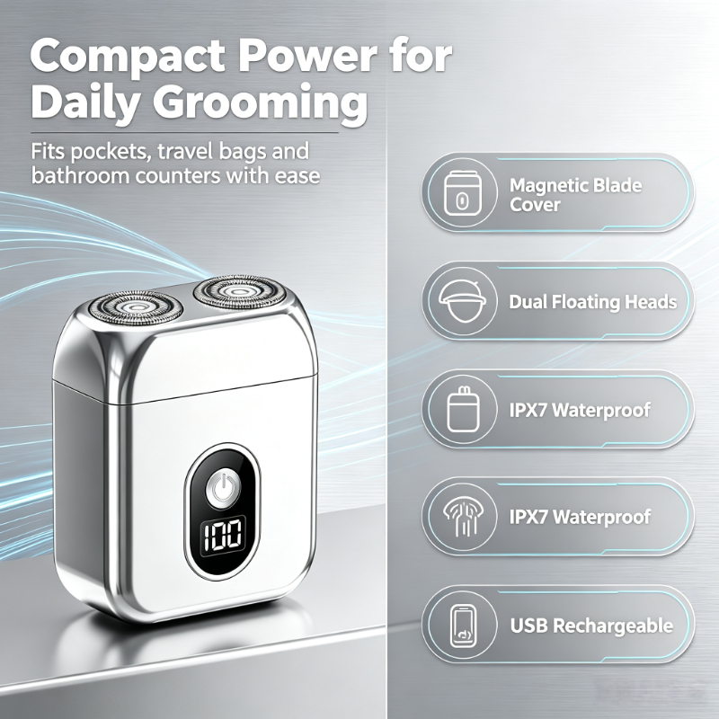 Dual‑Blade Waterproof Magnetic - Men Grooming Home review and price