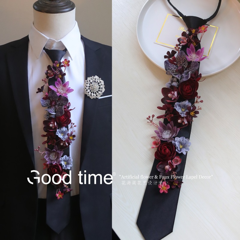 Tie flower simulation flower,  - Men Grooming Home review and price