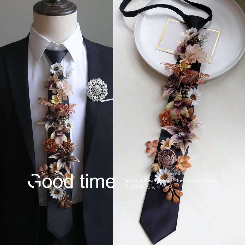 Tie flower simulation flower,  - Men Grooming Home review and price