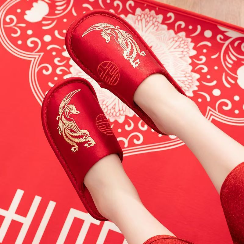 Men Silk Baotou Red Wedding Sl - Men Grooming Home review and price