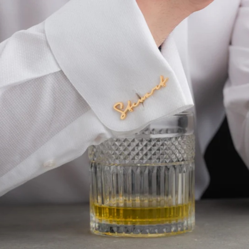 Custom Name Cufflinks 18K Gold - Men'S Grooming & Health Made Simple review and price