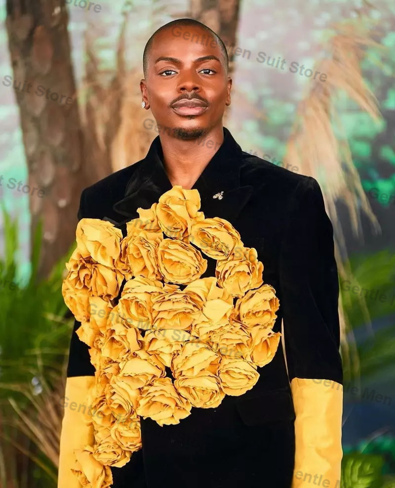Yellow Black Men Suits Set 2 P - Men'S Grooming & Health Made Simple review and price