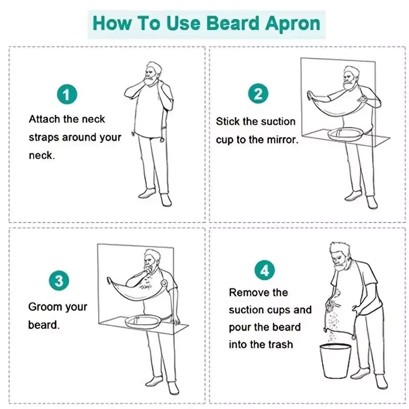 Men's Beard Shaving Apron Wate - Grooming Men'S Hair review and price
