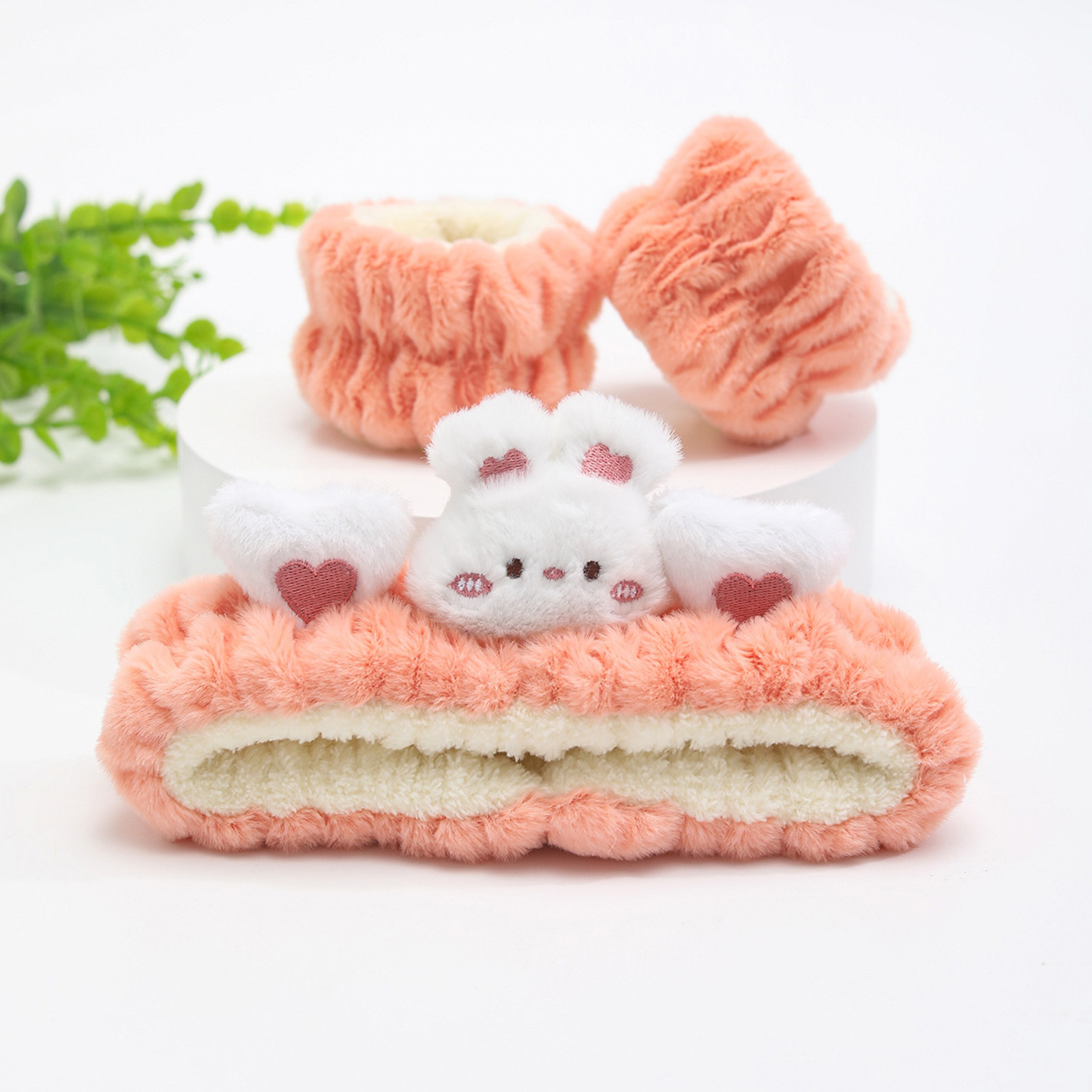 Plush Bear Decor Headband Wris - Face Wash Mens review and price