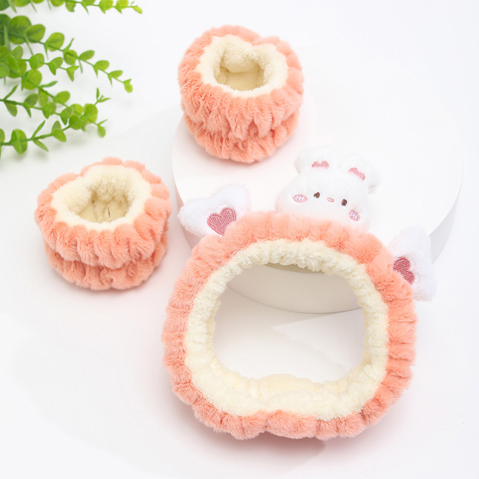 Plush Bear Decor Headband Wris - Face Wash Mens review and price