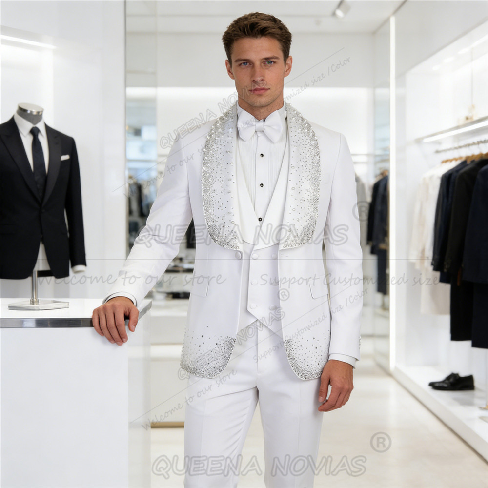 Luxury Beaded Stones Suits Men - Mens Grooming Kit Luxury review and price