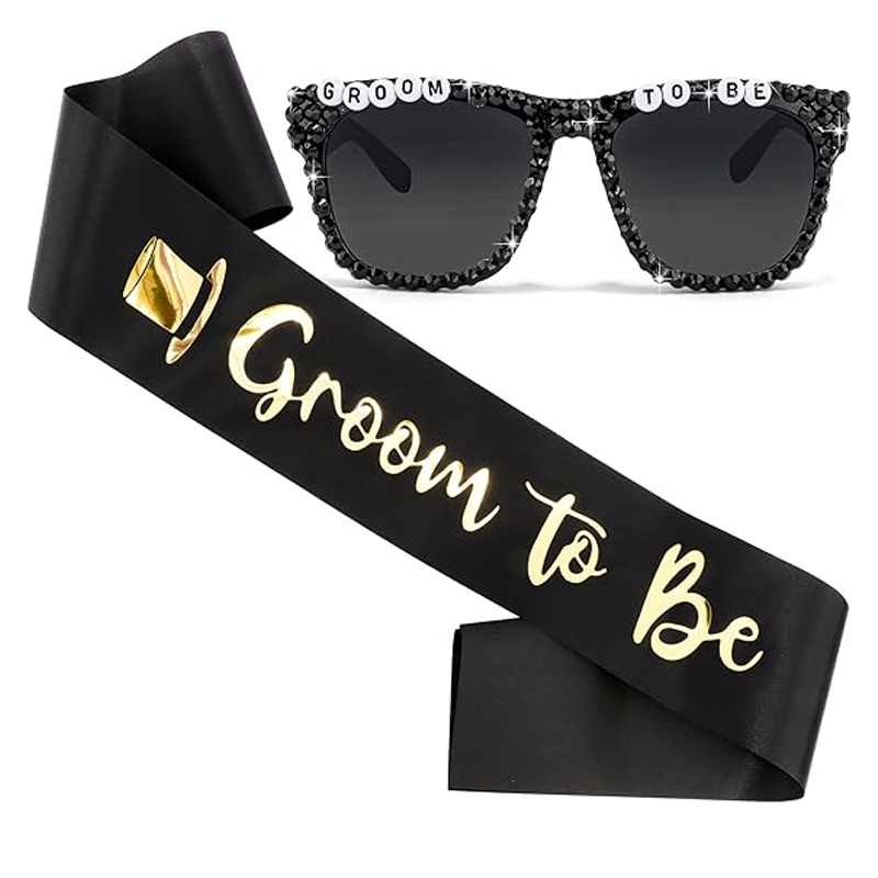 Groom To Be Black Satin Sash R - Men'S Grooming For Engagement review and price