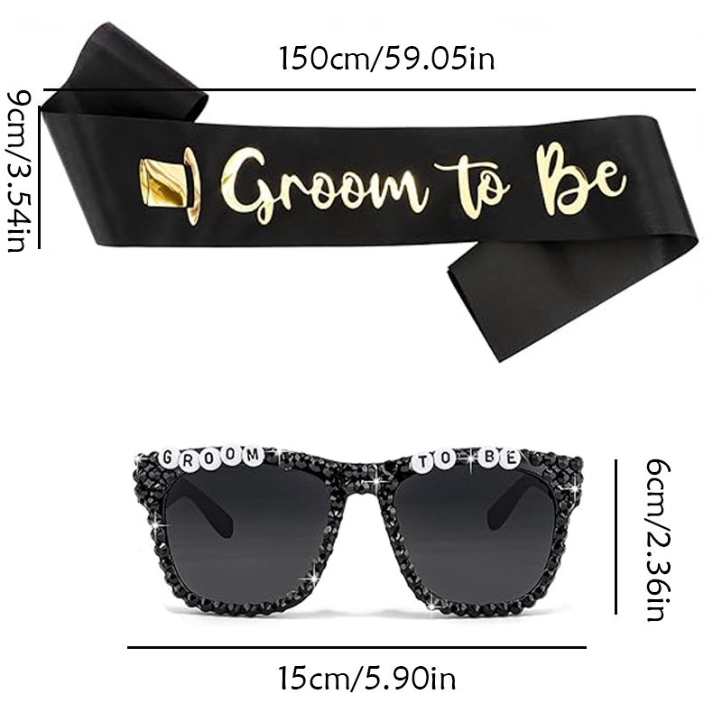 Groom To Be Black Satin Sash R - Men'S Grooming For Engagement review and price