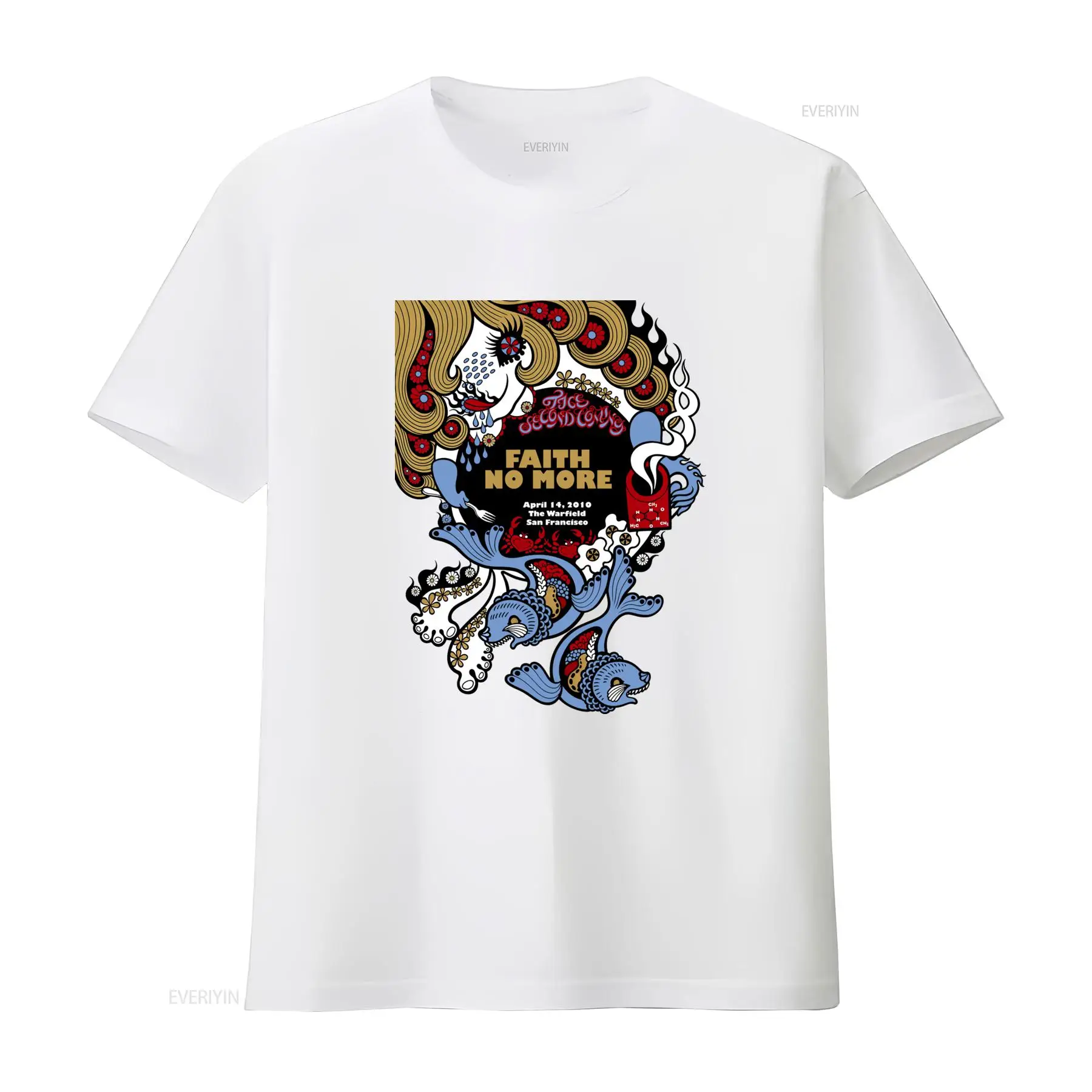 Faith No More T Shirt Face Sec - Face Wash Mens review and price